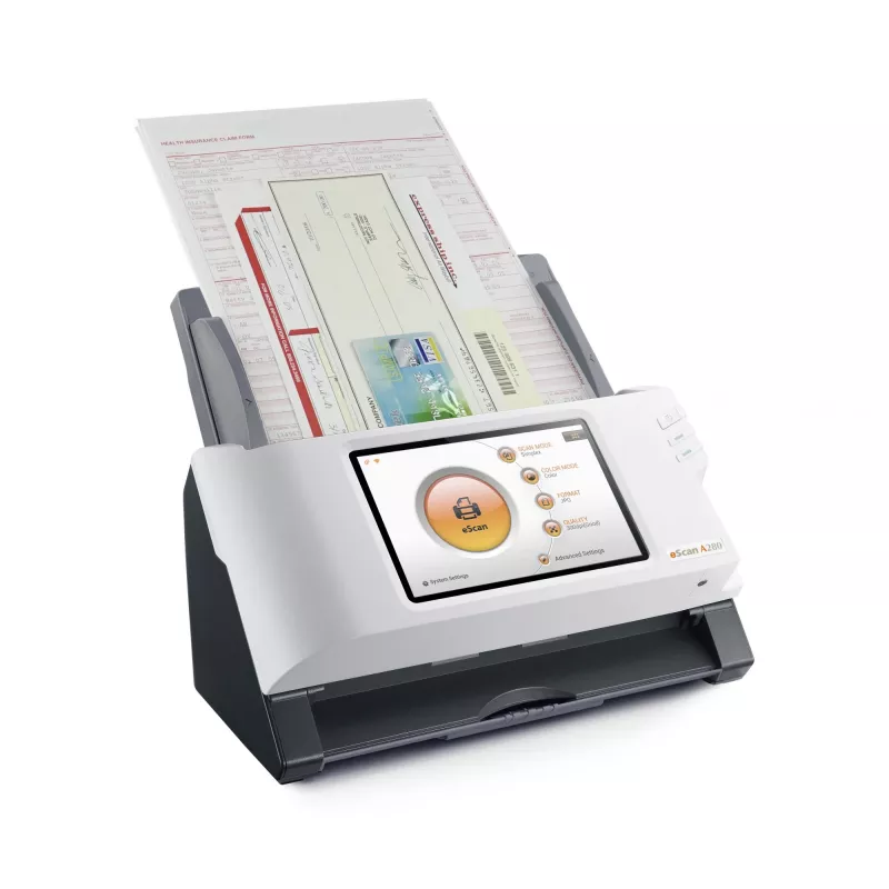 Plustek eScan A280 Essential ADF scanner 600 x 600 DPI A4 Black, White