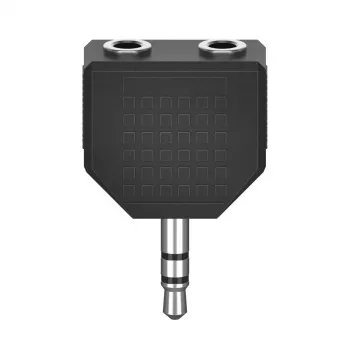 Audio splitter Hama 00305036 Black 3.5mm to 2 x 3.5mm