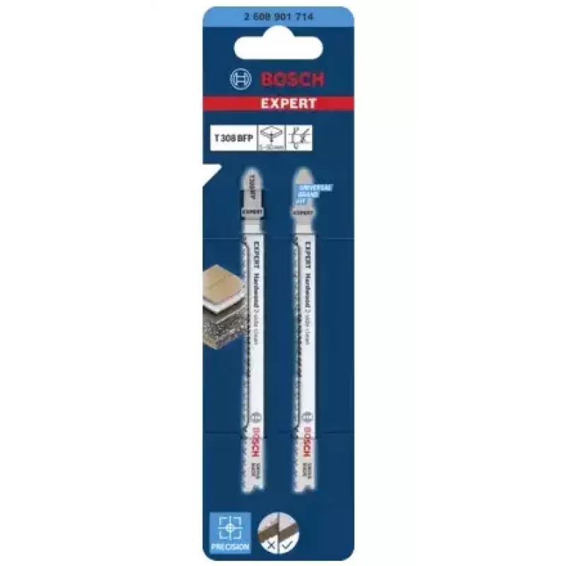 Jigsaw blade Bosch T 308 BFP Bimetal 2 pcs for Laminated panel