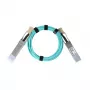 BlueOptics QSFP56 to QSFP56 fibre optic cable 7 m, Aqua colour