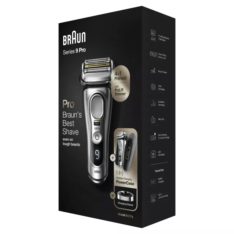 Braun Series 9 Pro 81744531 men's shaver Foil shaver Trimmer Silver