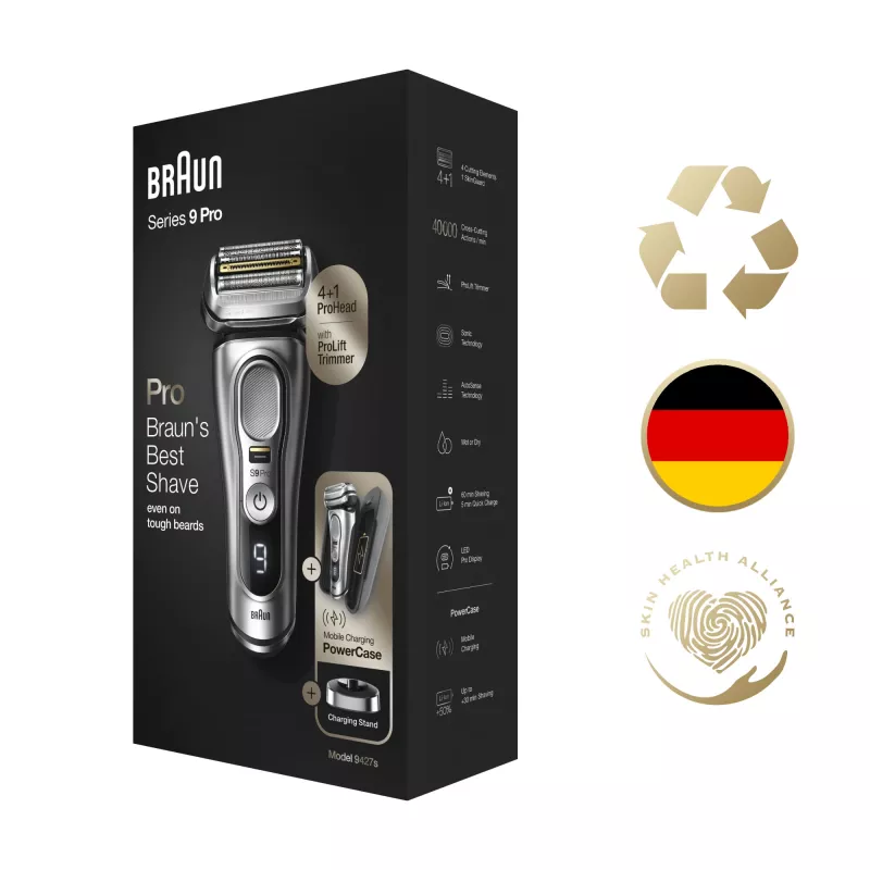 Braun Series 9 Pro 81744531 men's shaver Foil shaver Trimmer Silver