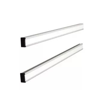 Nobo T-Card Support Rails 15 Link, Aluminium, Grey, 481 mm, 13 mm, 307 g, 68 mm