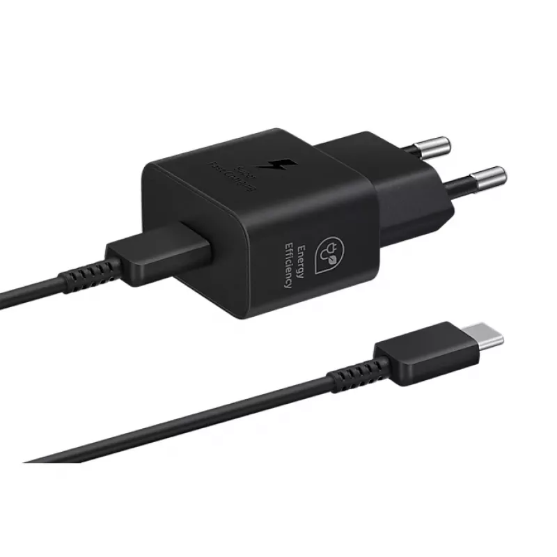 Power adapter Samsung 25W EP-T2510XBEGWW Black USB-C fast charging