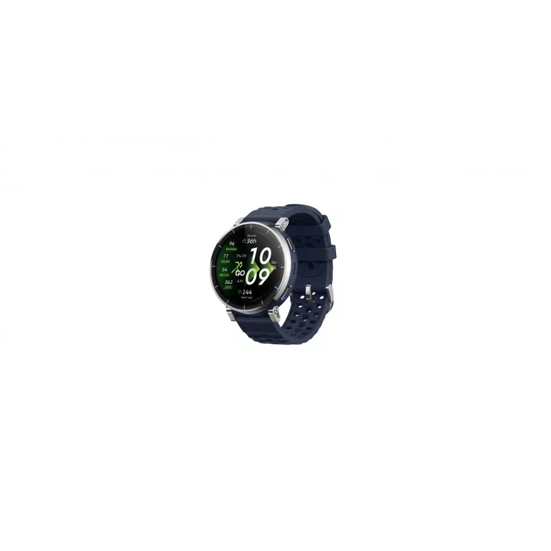 Smartwatch Amazfit W2558GL2N — 1.32 inch (3.35 cm) AMOLED 466×466 px, GPS, 365 mAh, silicone band (blue)