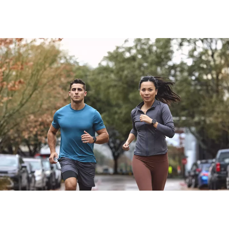 Smartwatch Amazfit W2558GL2N — 1.32 inch (3.35 cm) AMOLED 466×466 px, GPS, 365 mAh, silicone band (blue)