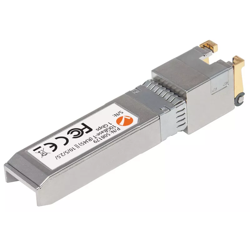 Intellinet Transceiver Module, 10 Gigabit Copper SFP+, 10GBase-T (RJ45) Port, 30m, up to 10 Gbps Data-Transfer Rate with Cat6a Cabling, Ethernet, Fiber/Fibre, MSA Compliant, Equivalent to Cisco MA-SFP-10G-T, Three Year Warranty