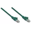 Intellinet Network Patch Cable, Cat6, 2m, Green, Copper, U/UTP, PVC, RJ45, Gold Plated Contacts, Snagless, Booted, Lifetime Warranty