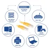 ACT Yellow 5 meter U/UTP CAT6 patch cable with RJ45 connectors