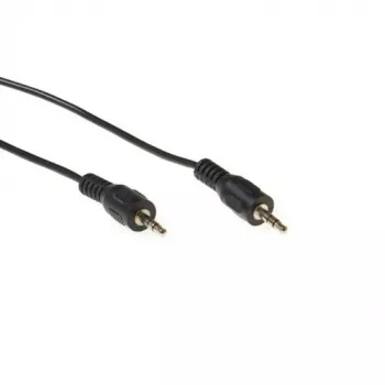 ACT 2.50 meter audio connection cable 1x 3,5 mmm jack male - 1x 3.5mm stereo jack male