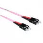 ACT 3 meter LSZH Multimode 50/125 OM4 fiber patch cable duplex with SC connectors