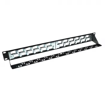 ACT 24 Port Keystone jack 45 degrees patch panel without connectors