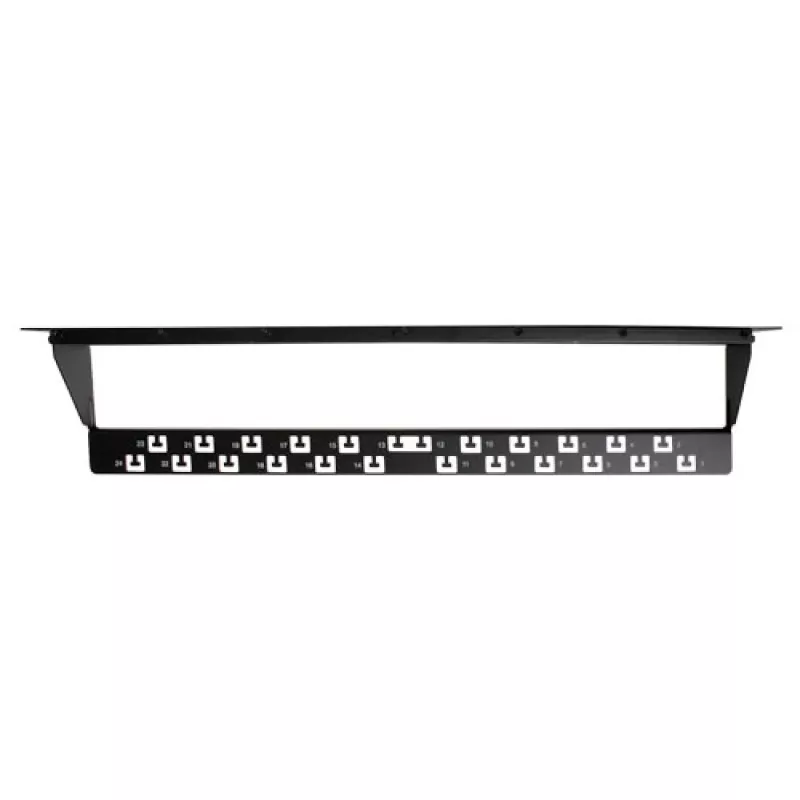 ACT 24 Port Keystone jack 45 degrees patch panel without connectors