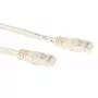 ACT Ivory 30 meter U/UTP CAT6 patch cable with RJ45 connectors
