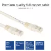 ACT Ivory 30 meter U/UTP CAT6 patch cable with RJ45 connectors