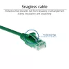 ACT Green 0.5 meter LSZH U/UTP CAT6 datacenter slimline patch cable snagless with RJ45 connectors