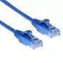 ACT Blue 10 meter LSZH U/UTP CAT6 datacenter slimline patch cable snagless with RJ45 connectors