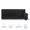 ACT Wireless keyboard and mouse bundle (Qwerty), silent click, eco-friendly, made from recycled materials