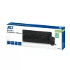ACT Wireless keyboard and mouse bundle (Qwerty), silent click, eco-friendly, made from recycled materials
