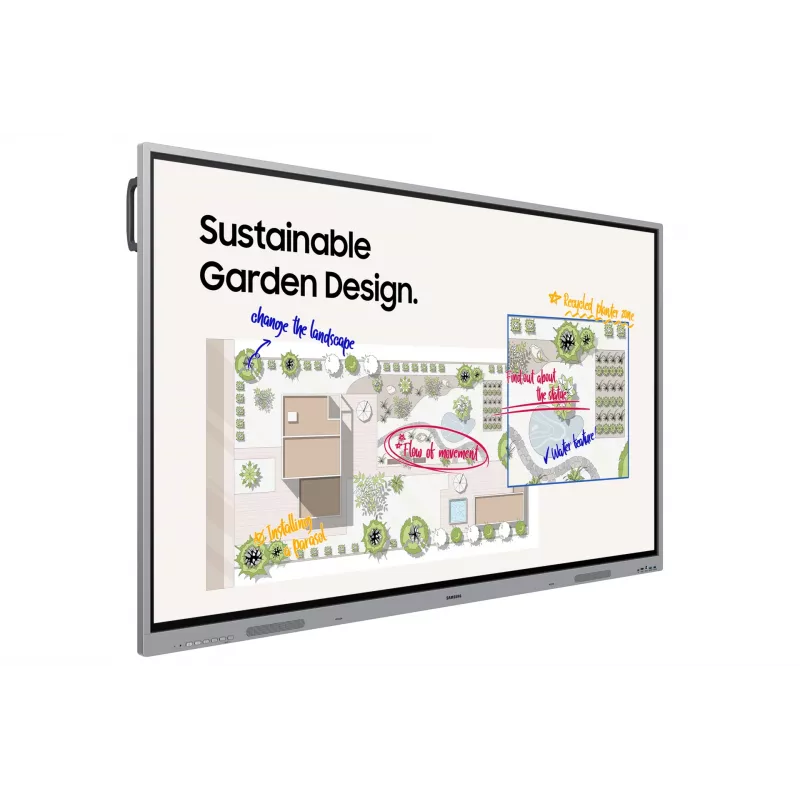 Samsung WE65FX interactive whiteboard 165.1 cm (65 inch) 3840 x 2160 pixels Touchscreen Grey HDMI