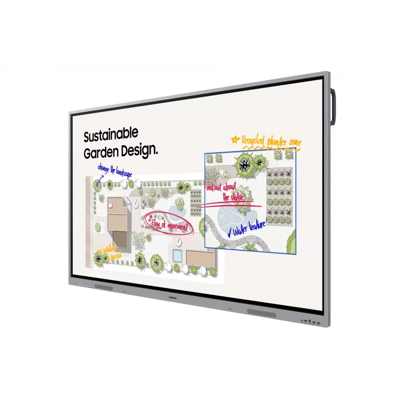 Samsung WE65FX interactive whiteboard 165.1 cm (65 inch) 3840 x 2160 pixels Touchscreen Grey HDMI
