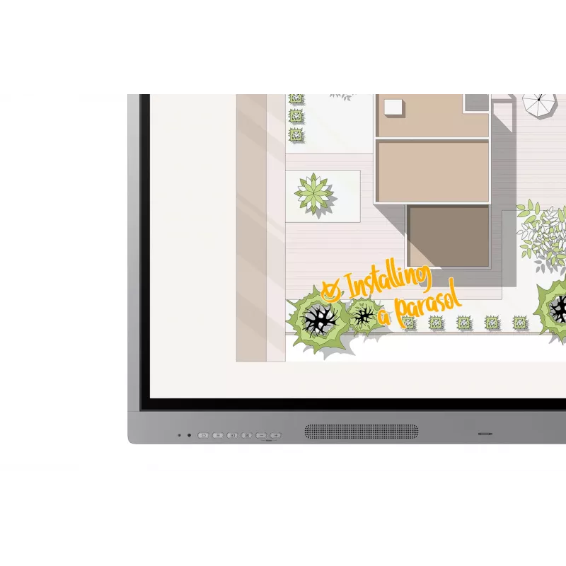 Samsung WE65FX interactive whiteboard 165.1 cm (65 inch) 3840 x 2160 pixels Touchscreen Grey HDMI