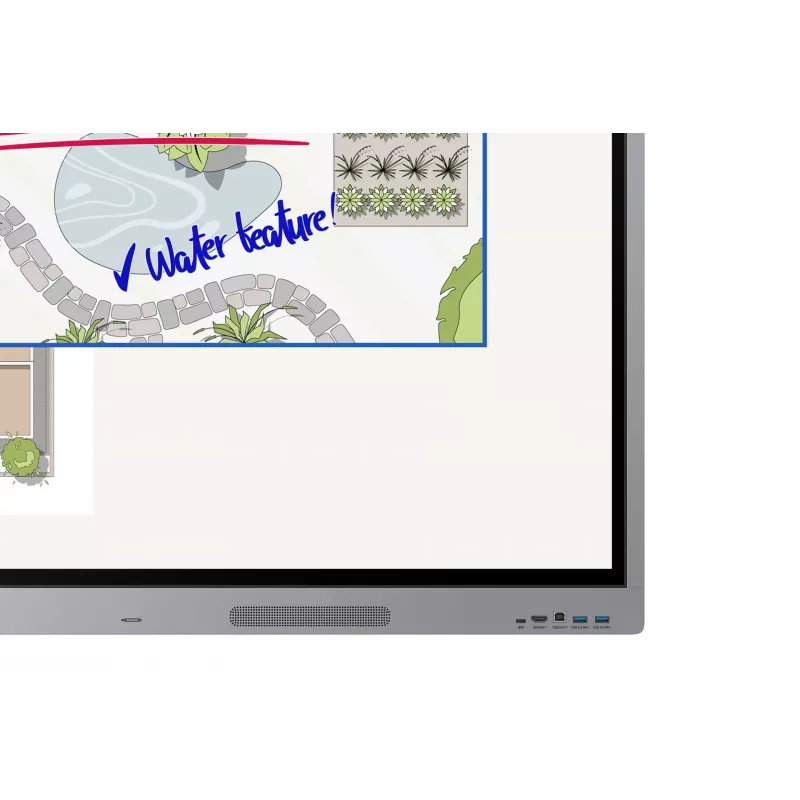 Samsung WE65FX interactive whiteboard 165.1 cm (65 inch) 3840 x 2160 pixels Touchscreen Grey HDMI