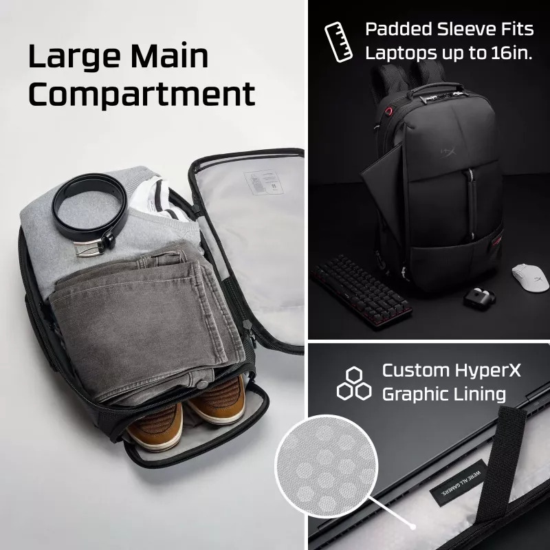 HyperX Knight Backpack, Backpack, 907 g