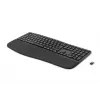 HP 680 Comfort Dual-Mode Keyboard, Full-size (100%), Wireless, RF Wireless + Bluetooth, QWERTY, Black