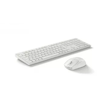Keyboard and Mouse Combo KINGSTON 490C — full-size wireless keyboard (plunger) with RF + Bluetooth mouse, white