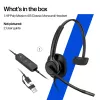 Wired Stereo Headset HP Poly Mission 425 USB — Bulk, Weight 132 g
