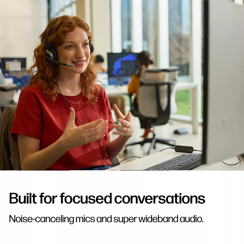 Wired Stereo USB Headset HP Poly Mission 625 — over-ear, 147 g, USB connection (bulk)