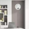 Wall/table clock Unilux 100340853 — Quartz, round metallic silver, Ø 31 cm, battery AA/AAA