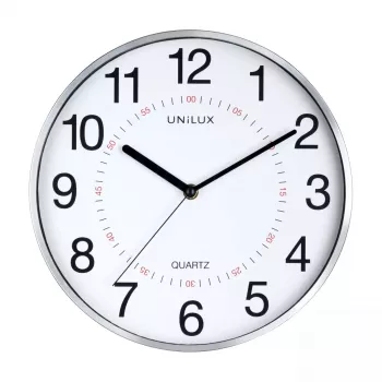 Quartz clock Unilux 400094280 Round Grey Wall/Table Clock