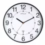 Atomic wall clock Unilux WAVE Round Black, 30 cm diameter, battery AA, 1.5 V