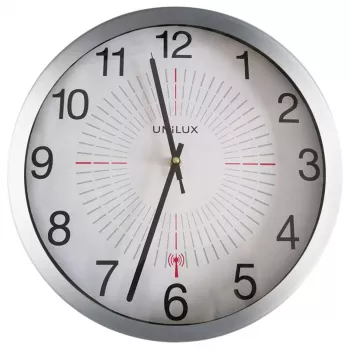 Quartz wall clock Unilux Outdoor Round — 35.5 cm diameter, battery AA, 1.5V
