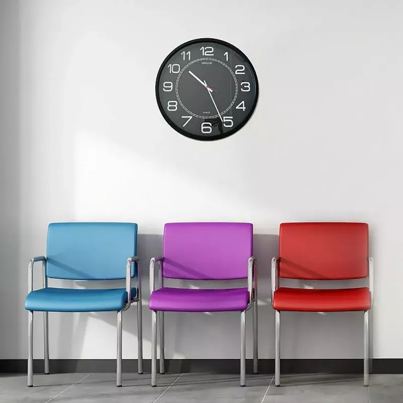 Wall/Table Clock Unilux 400094568 — Quartz, Round, Black, 57.5 cm Diameter, Battery (AA)