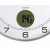 Wall/Table Clock Unilux 400094592 — Quartz, Round Metallic Silver, Ø 30 cm, Battery AA/AAA