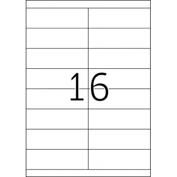Self-adhesive printer label HERMA Labels Premium A4 105x33.8 mm