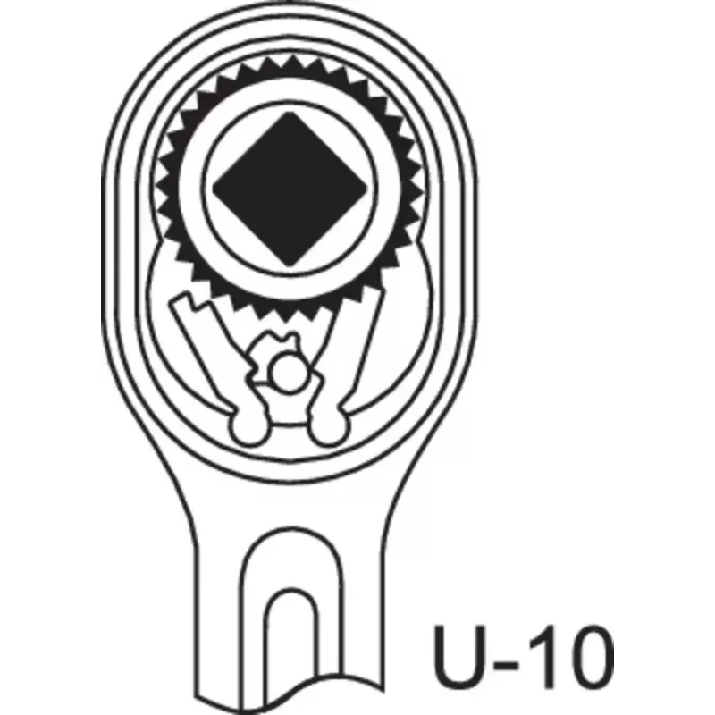 Gedore 1993 ALU-10 Aluminium Wrench 10mm