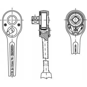 Gedore 1993 ALU-10 Aluminium Wrench 10mm