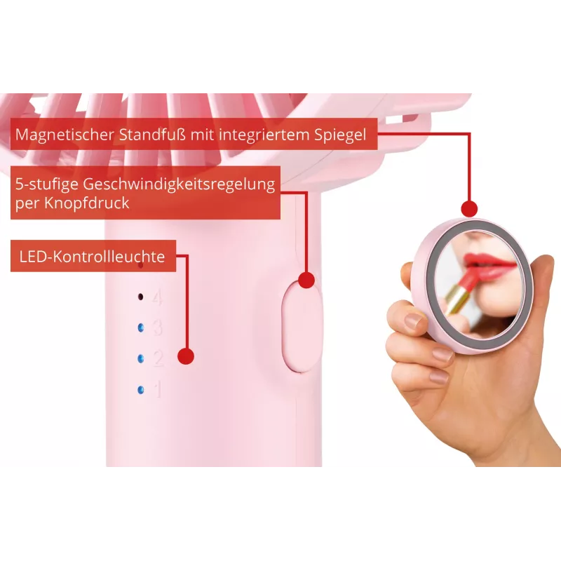 Unold Breezy II Pink 10 cm Handheld fan