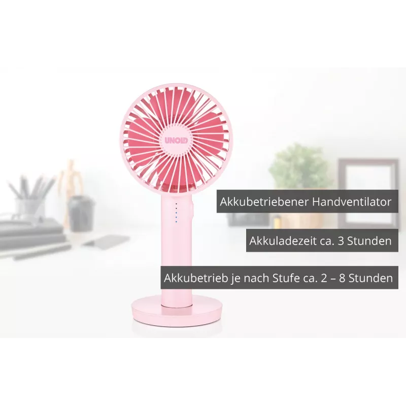 Unold Breezy II Pink 10 cm Handheld fan