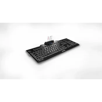 Wired Cherry CHERRY KC 1000 SC full-size USB keyboard, QWERTY, 109 keys, 1.8 m cable, black