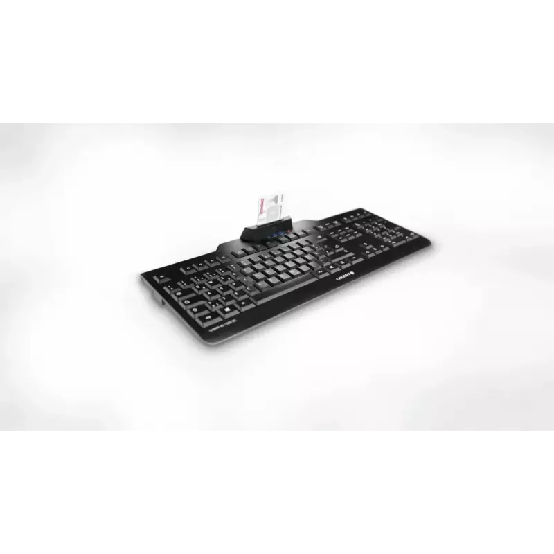Wired Cherry CHERRY KC 1000 SC full-size USB keyboard, QWERTY, 109 keys, 1.8 m cable, black