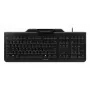 Wired Cherry CHERRY KC 1000 SC full-size USB keyboard, QWERTY, 109 keys, 1.8 m cable, black