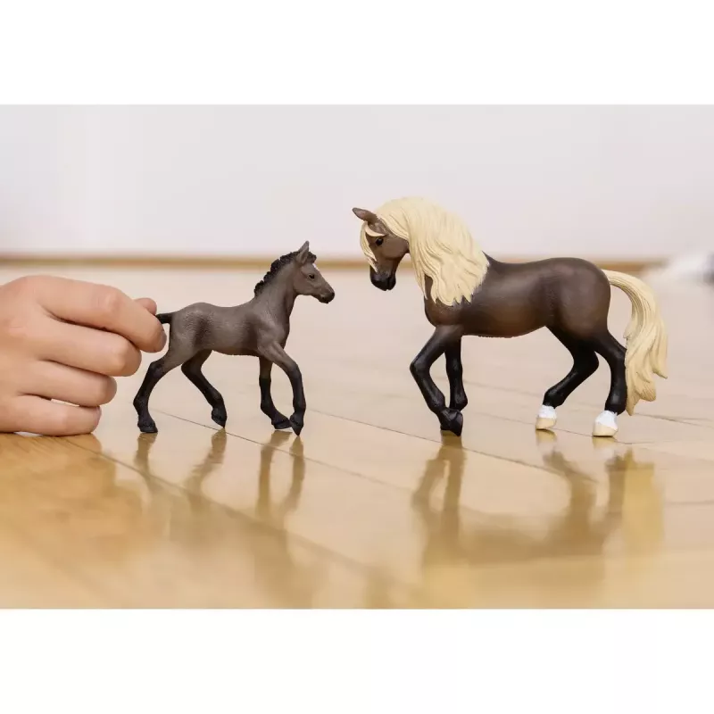 Schleich horse figurine Peruvian Paso Stallion model 13952, for ages 5+, beige/brown