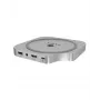 ICY BOX 7-in-1 USB Type-C DockingStation with M.2 NVMe slot, SSD, Memory card, M.2, 4 TB, USB 3.2 Gen 2 (3.1 Gen 2) Type-C, Silver, Aluminium