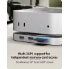 ICY BOX 7-in-1 USB Type-C DockingStation with M.2 NVMe slot, SSD, Memory card, M.2, 4 TB, USB 3.2 Gen 2 (3.1 Gen 2) Type-C, Silver, Aluminium