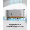 ICY BOX 7-in-1 USB Type-C DockingStation with M.2 NVMe slot, SSD, Memory card, M.2, 4 TB, USB 3.2 Gen 2 (3.1 Gen 2) Type-C, Silver, Aluminium